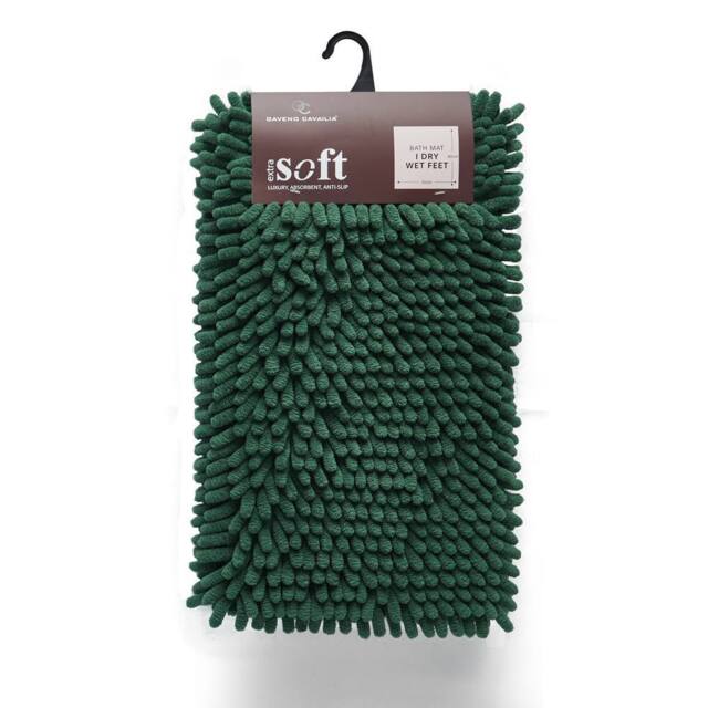 GAVENO CAVAILIA Miami Chenille Loop Bath Mat in Bottle Green - image 1