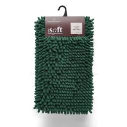 GAVENO CAVAILIA Miami Chenille Loop Bath Mat in Bottle Green - thumbnail 1
