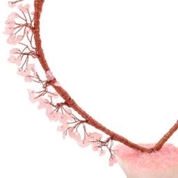 Serenity Rose Quartz Heart Shaped Tree in Pink - thumbnail 4