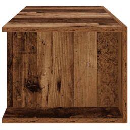 Berkfield Home TV Cabinet with LED Lights Old Wood 135x39x30 cm Engineered Wood - Size: 135 x 39 x 30 cm - thumbnail 8
