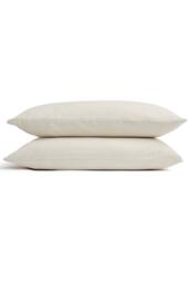 CHRISTY Flannel Marl Super Soft Brushed Cotton Standard Pillowcase Pair in Beige