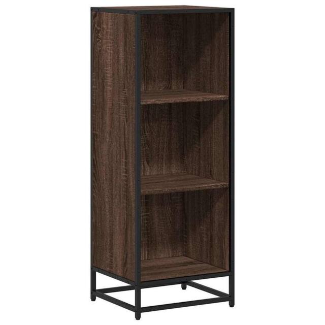 Berkfield Home Book Cabinet Brown Oak 40x35x107.5 cm Engineered Wood - image 1