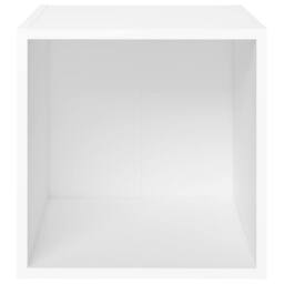 Berkfield Home TV Cabinets 2 pcs White 37x35x37 cm Engineered Wood - Size: 37 x 35 x 37 cm - thumbnail 4