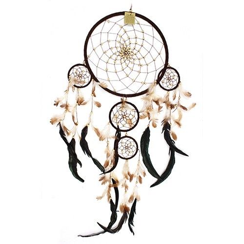 KDMD Bali Dreamcatchers - XLarge Round - Cream/Coffee/Choc - image 1
