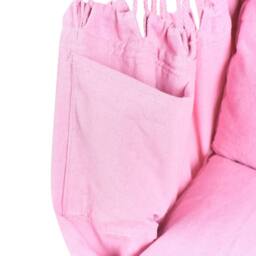 Wyld and Coco Hanging Hammock Chair Pink Cotton-Polyester Indoor Outdoor - thumbnail 9