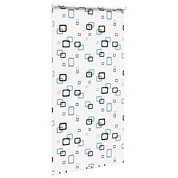 Berkfield Home Shower Roller Blind 130x240 cm Fabric Width 126 cm in White - thumbnail 4