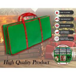 KORVIXA Christmas Xmas Wrapping Paper Storage Bag in Green - Size: 100 cm x 60 cm - thumbnail 4