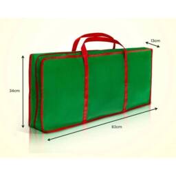 KORVIXA Christmas Xmas Wrapping Paper Storage Bag in Green - Size: 100 cm x 60 cm - thumbnail 2