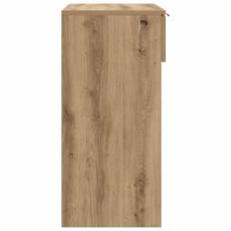 Berkfield Home Decorative Console Table Artisan Oak 90x36x75 cm Engineered Wood in Brown - Size: 90 x 36 x 75 cm - thumbnail 6