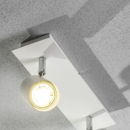 CGC Lighting 'Veneto' White Double GU10 Ceiling Spotlight Two Head Adjustable Bar Light - thumbnail 3