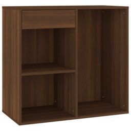 Berkfield Home Cosmetic Cabinet Brown Oak 80x40x75 cm Engineered Wood - Size: 80 x 40 x 75 cm - thumbnail 2