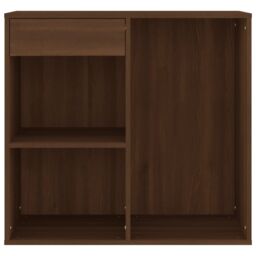 Berkfield Home Cosmetic Cabinet Brown Oak 80x40x75 cm Engineered Wood - Size: 80 x 40 x 75 cm - thumbnail 3