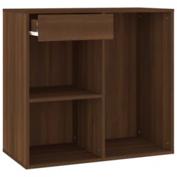 Berkfield Home Cosmetic Cabinet Brown Oak 80x40x75 cm Engineered Wood - Size: 80 x 40 x 75 cm - thumbnail 4