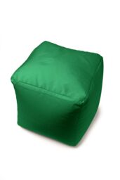 Snug City Waterproof Cube Indoor Outdoor Bean Bag Foot Stool Pouffe in Dark Green - thumbnail 5