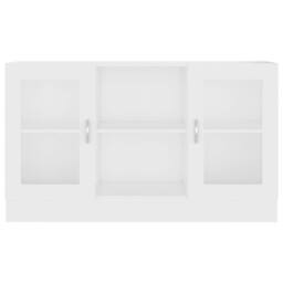 Berkfield Home Vitrine Cabinet White 120x30.5x70 cm Engineered Wood - thumbnail 6