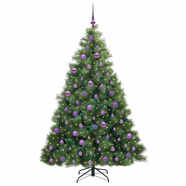Berkfield Home Realistic Artificial Christmas Tree with 300 LEDs Green 180 cm PE - image 1