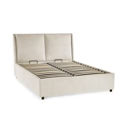 Cheshire Opal Beige Upholstered Ottoman Storage Bed - King (150cm) - thumbnail 1