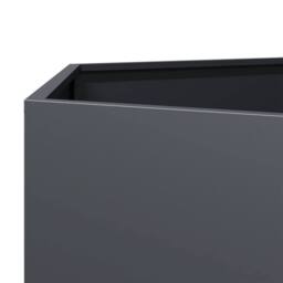 Berkfield Home Durable Garden Planter Anthracite Hexagon 46x40x45 cm Steel in Charcoal - Size: 46 x 40 x 45 cm - thumbnail 7
