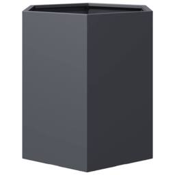 Berkfield Home Durable Garden Planter Anthracite Hexagon 46x40x45 cm Steel in Charcoal - Size: 46 x 40 x 45 cm - thumbnail 5