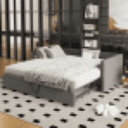 Matteo Upholstered bed, 3FT single bed bottom with bed 90x190cm, can be joined into a double bed, daybed sofa bed in Grey - Size: Single Fitted - thumbnail 5