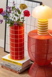 PRESENT TIME Leitmotiv Iron Side Table Cuerda Tambor - Bright Scarlet Red - thumbnail 3