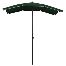 Berkfield Home Garden Parasol with Pole 200x130 cm Green - thumbnail 2