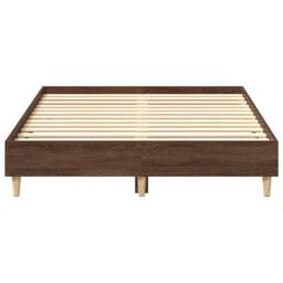 Berkfield Home Durable Bed Frame No Mattress Brown Oak 120x190 cm Small Double Wood - thumbnail 5