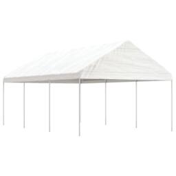 Berkfield Home Gazebo with Roof White 6.69x4.08x3.22 m Polyethylene - thumbnail 2