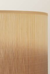 ValueLights Mollie Ombre Natural Bamboo Drum EasyFit Ceiling Pendant Lamp Shade in Brown - thumbnail 5