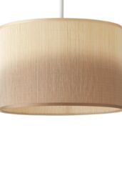 ValueLights Mollie Ombre Natural Bamboo Drum EasyFit Ceiling Pendant Lamp Shade in Brown - thumbnail 6
