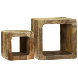 Berkfield Home TV Unit 36x36x30 cm Solid Wood Mango in Brown - Size: 36 x 36 x 30 cm - thumbnail 2