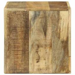 Berkfield Home TV Unit 36x36x30 cm Solid Wood Mango in Brown - Size: 36 x 36 x 30 cm - thumbnail 6