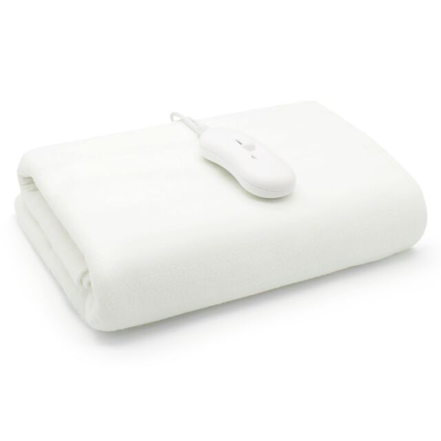 Velosso Thermal Warm Sherpa Fleece UnderBlanket - Faux Fur Blanket in White - Size: 200 cm x 200 cm