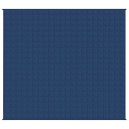 Berkfield Home Weighted Blanket Blue 220x235 cm King 11 kg Fabric - thumbnail 3