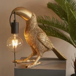 Netlighting 'ANDRIA' Non Dimmable Contemporary Stylish Indoor Desk Table Lamp in Gold - thumbnail 4