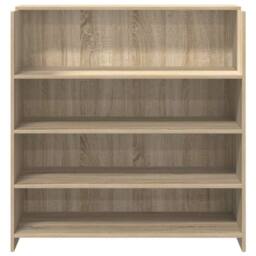Berkfield Home Reception Desk Sonoma Oak 100x50x103.5 cm Engineered Wood in Light Tan - thumbnail 5