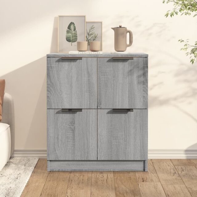 Berkfield Home Sideboard Grey Sonoma 60x30x70 cm Engineered Wood - Size: 60 x 30 x 70 cm - image 1