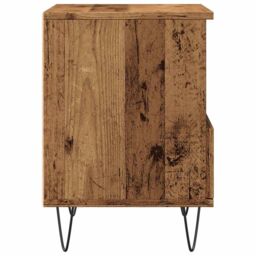 Berkfield Home Bedside Cabinet Old Wood 40x35x50 cm Engineered Wood in Brown - Size: 40 x 35 x 50 cm - thumbnail 6