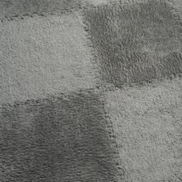OHS 9 x Teddy Fleece Interlocking Foam Floor Tiles Yoga Kids Mat Carpet in Grey - Size: Medium - thumbnail 3