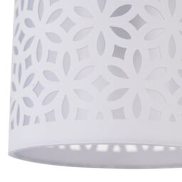 First Choice Lighting Set of 2 Romana - Brushed Chrome Touch Table Lamps White Shades in Silver - thumbnail 4