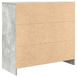 Berkfield Home Sideboard with Drawer Concrete Grey 80x34x76 cm Engineered Wood - Size: 80 x 34 x 76 cm - thumbnail 8