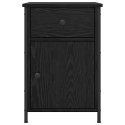 Berkfield Home Bedside Cabinets 2 pcs Black Oak 40x42x60 cm Engineered Wood in Brown - Size: 40 x 42 x 60 cm - thumbnail 7