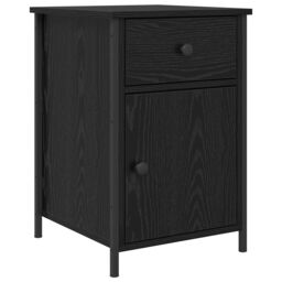 Berkfield Home Bedside Cabinets 2 pcs Black Oak 40x42x60 cm Engineered Wood in Brown - Size: 40 x 42 x 60 cm - thumbnail 5