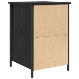 Berkfield Home Bedside Cabinets 2 pcs Black Oak 40x42x60 cm Engineered Wood in Brown - Size: 40 x 42 x 60 cm - thumbnail 9