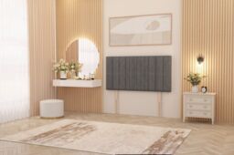 "Somnior Alexas 2 Drawers Divan Bed with 30"" Upholstered Headboard Plush Velvet in Silver - Size: Small Single" - thumbnail 5