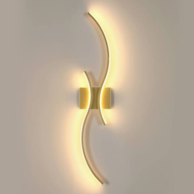 COMELY Modern Indoor Wall Lights, 27W Wall Lights for Living Room, Dia 80cm in Gold - image 1