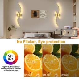 COMELY Modern Indoor Wall Lights, 27W Wall Lights for Living Room, Dia 80cm in Gold - thumbnail 5