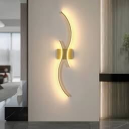 COMELY Modern Indoor Wall Lights, 27W Wall Lights for Living Room, Dia 80cm in Gold - thumbnail 2
