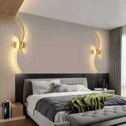 COMELY Modern Indoor Wall Lights, 27W Wall Lights for Living Room, Dia 80cm in Gold - thumbnail 9