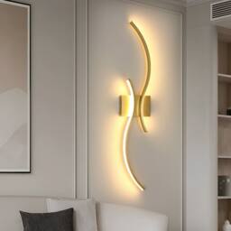 COMELY Modern Indoor Wall Lights, 27W Wall Lights for Living Room, Dia 80cm in Gold - thumbnail 7